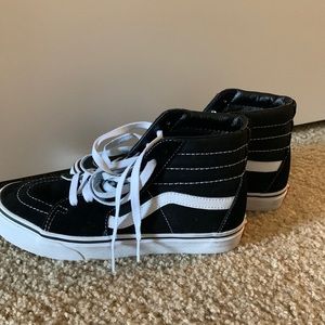 Vans high top black shoes (unisex)